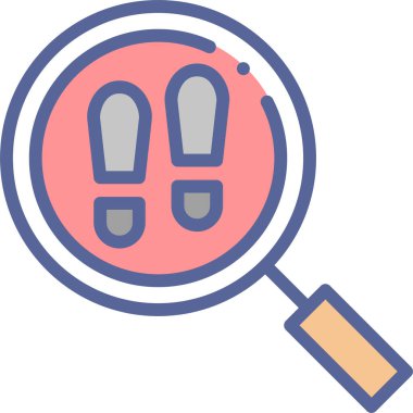 arama web simgesi, basit vektör illüstrasyonu 