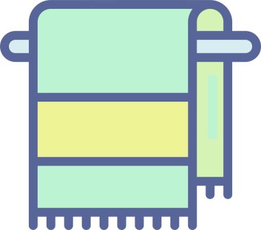 Havlu. Web simgesi basit illüstrasyon