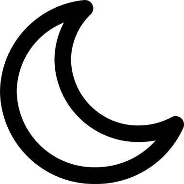 Ay. Web simgesi basit illüstrasyon