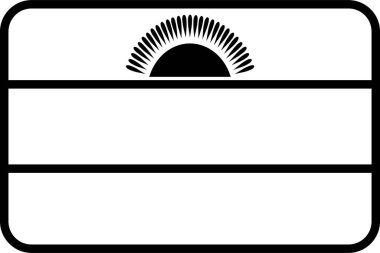 malawian ülke bayrağı, vektör illüstrasyonu 