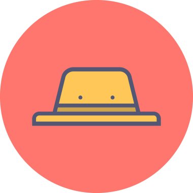 Şapka simgesinin vektör illüstrasyonu