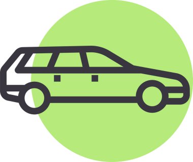 - Araba. Web simgesi basit illüstrasyon