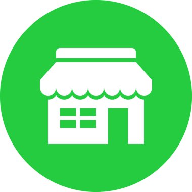 Mağaza simgesinin vektör illüstrasyonu