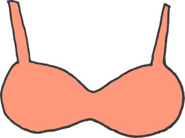 Sütyen. Web simgesi basit illüstrasyon