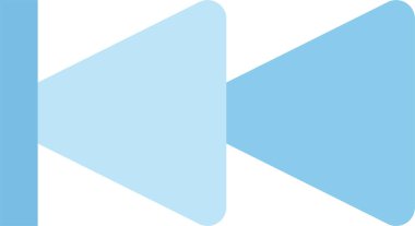 Mavi ve beyaz üçgenli soyut geometrik arkaplan