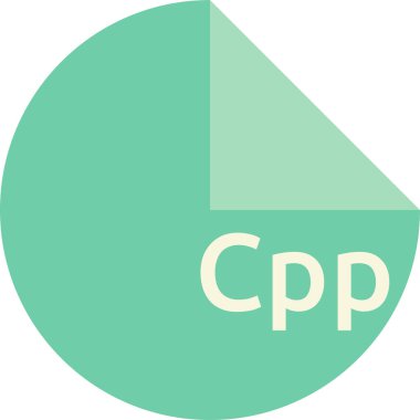 Dosya biçiminin vektör illüstrasyonu