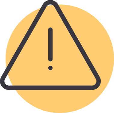 Dikkat tehlikesi. Basit tasarım 