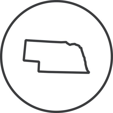 Bir devlet bayrağının haritasının vektör çizimi