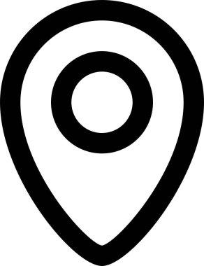 Harita iğnesi. Basit resimleme