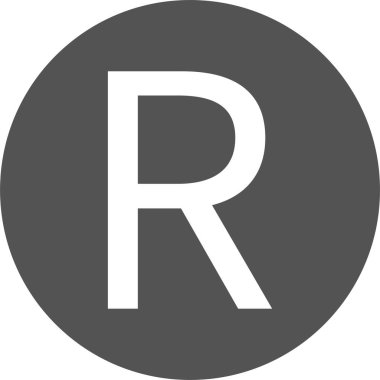 Güney Afrika para birimi web simgesi vektör illüstrasyonu  