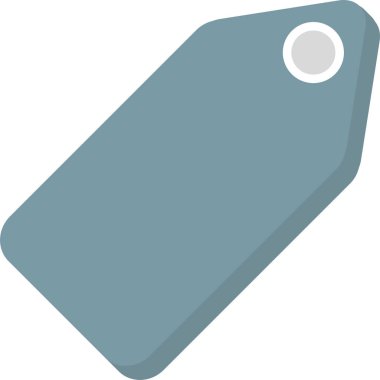 Etiket. Web simgesi basit illüstrasyon 