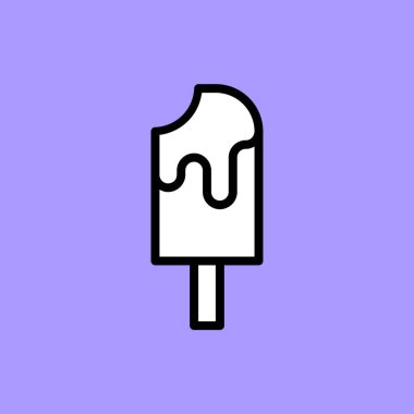 Dondurma. vektör illüstrasyonu 