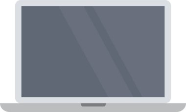 dizüstü bilgisayar web simgesi, vektör illüstrasyonu 