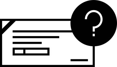 Belge. Web simgesi basit illüstrasyon