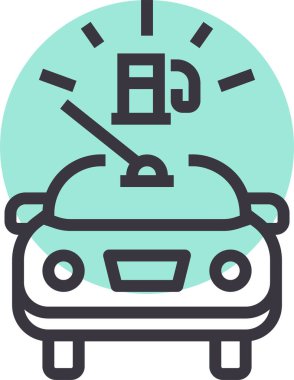 - Araba. Web simgesi basit illüstrasyon