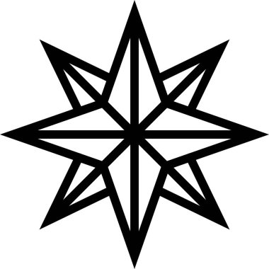 Pusula. Web simgesi basit tasarım 