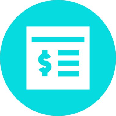 Dolar işareti simgesi. düz tasarım biçimi.