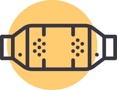 Cebinde. Web simgesi basit illüstrasyon