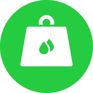 Çanta. Web simgesi basit illüstrasyon