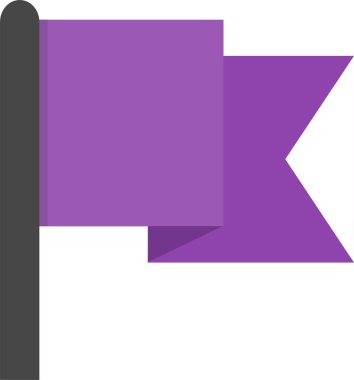 bayrak ikonu vektör illüstrasyonu 