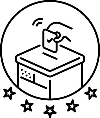 oy web simgesi basit illüstrasyon