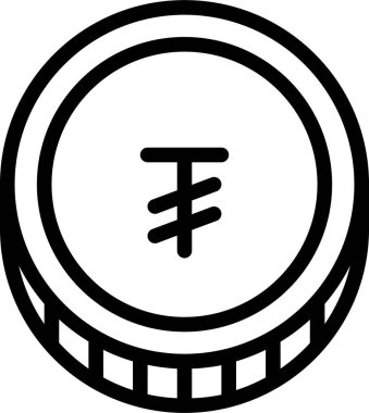 Bozuk para. Web simgesi basit illüstrasyon