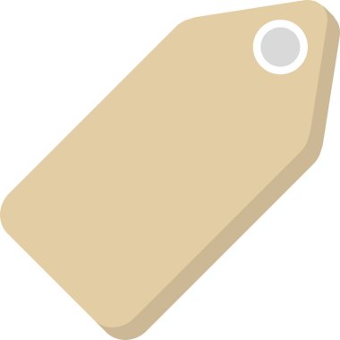 Etiket. Web simgesi basit illüstrasyon 