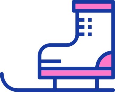 skating icon. simple illustration