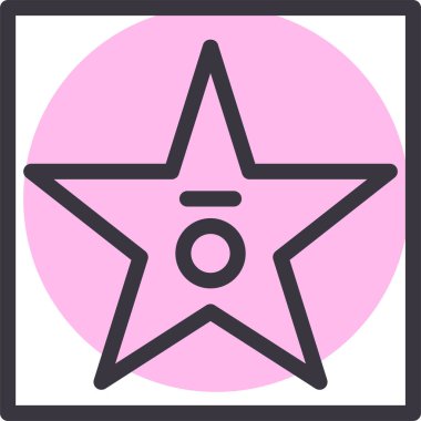 yıldız web simgesi basit tasarım 