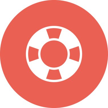 yaşam şamandırası web simgesi, basit vektör illüstrasyonu