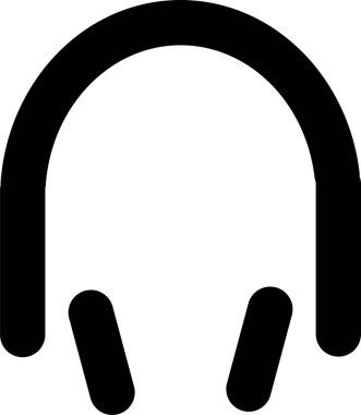 kulaklıklar web simgesi, vektör illüstrasyonu 