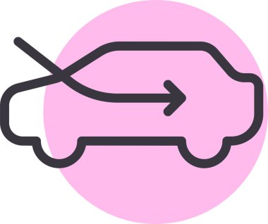 Geri dönüşüm web simgesi, basit vektör illüstrasyonu