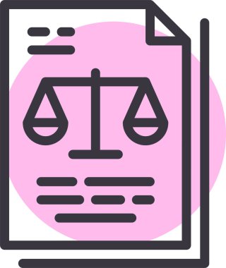 Bir belge dosya simgesinin vektör illüstrasyonu 