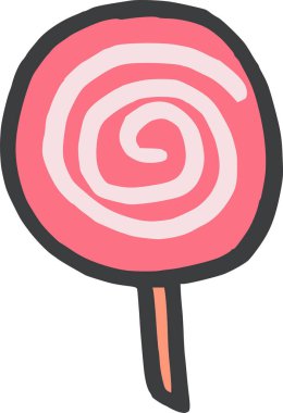 Lolipop. Web simgesi basit illüstrasyon