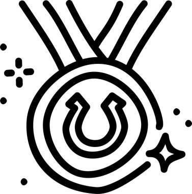 Madalya. Web simgesi basit illüstrasyon