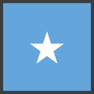 Somali ülke bayrağı, vektör illüstrasyonu 