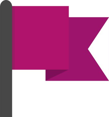 bayrak ikonu vektör illüstrasyonu 