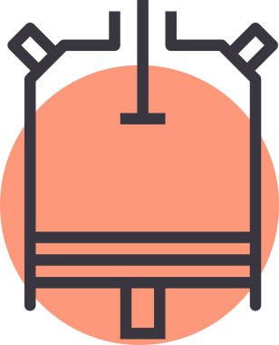 Masa. Web simgesi basit illüstrasyon