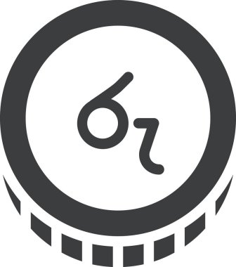 Rupi para birimi web simgesi, basit vektör illüstrasyonu 