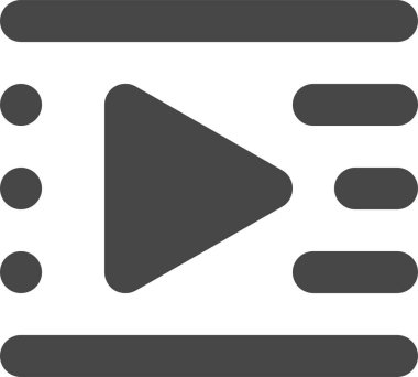 video. Web simgesi basit tasarım