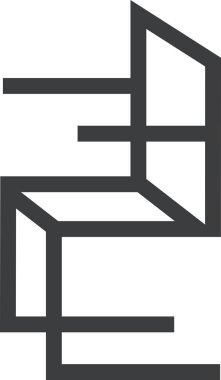 Bina. Web simgesi basit illüstrasyon