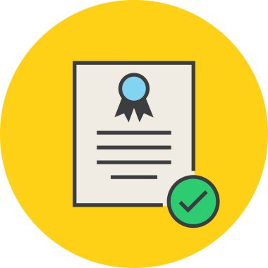Bir belge dosya simgesinin vektör illüstrasyonu 