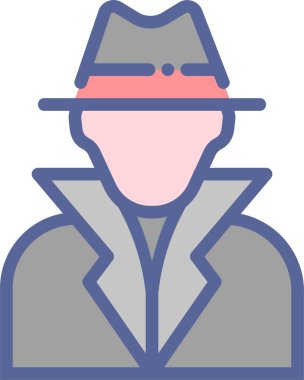 Adamım. Web simgesi basit illüstrasyon