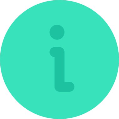 bilgi, bir arkaplan üzerindeki düz vektör simgesi