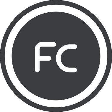 Franc, soyut vektör logo şablonu