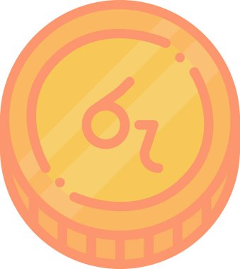 Rupi para birimi web simgesi, basit vektör illüstrasyonu 