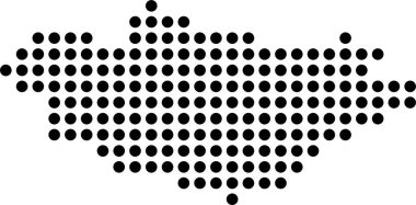 soyut yarım ton noktalar üretken sanat arkaplanı çizimi