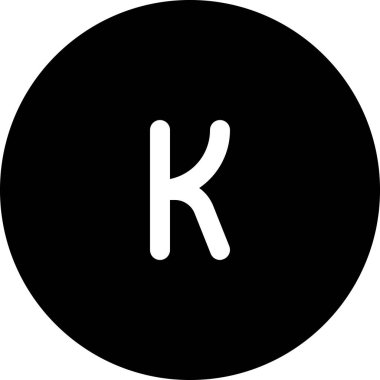 Bir harfin vektör illüstrasyonu