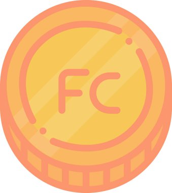 Franc, soyut vektör logo şablonu