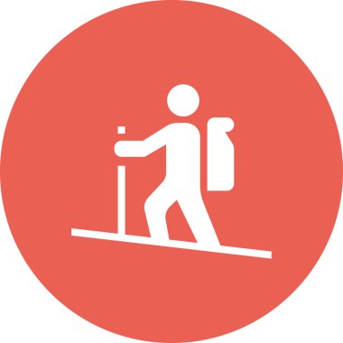 Turist. Web simgesi basit illüstrasyon